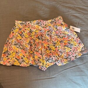 Old Navy Kids Floral Skort - Yellow and Pink